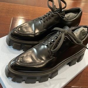 PRADA monolith lace up. Fits like a 6. Size 35.5